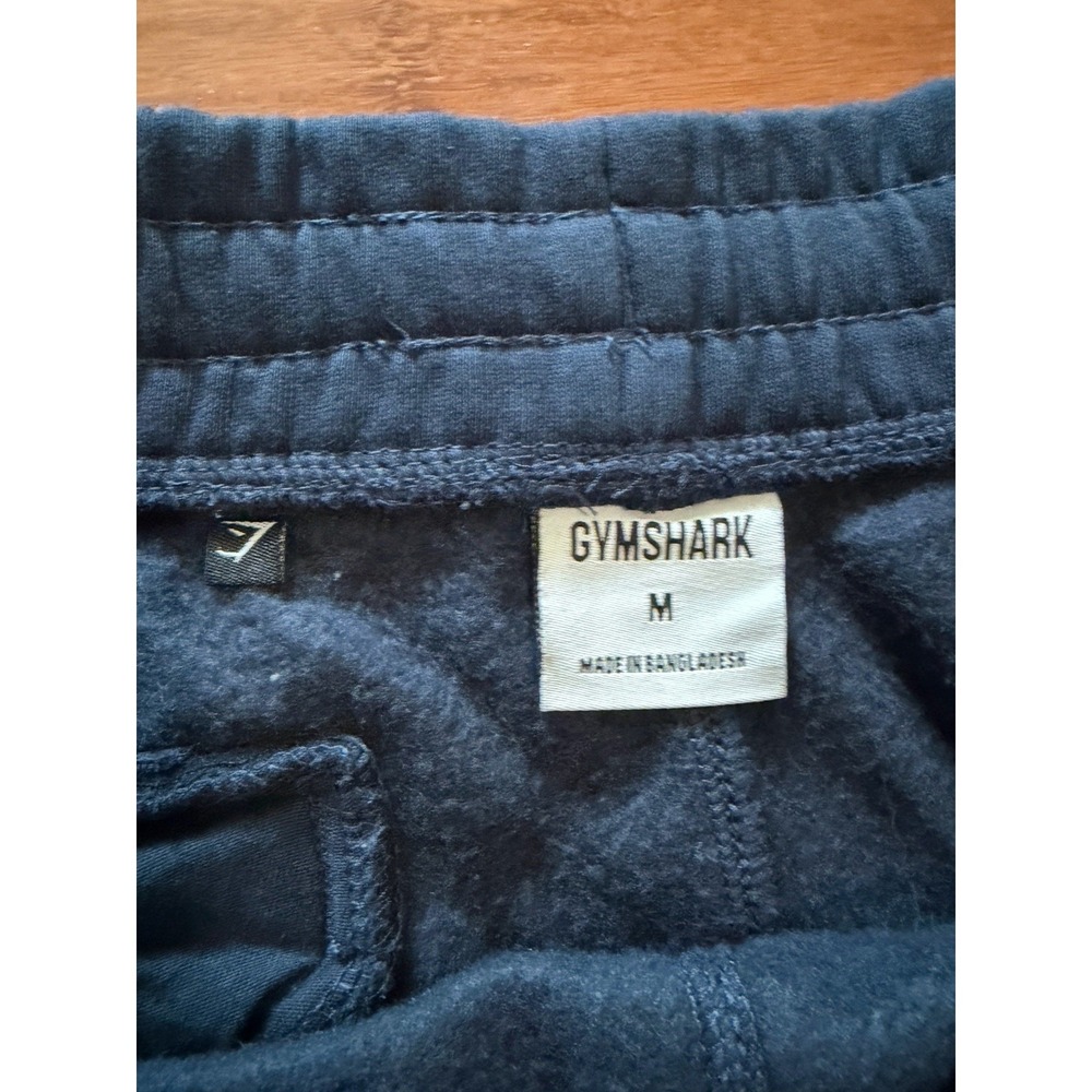 GYMSHARK Men's Studio Joggers‎ Sz Mwdium Blue Slim Fit Tapered - Picture 4 of 7